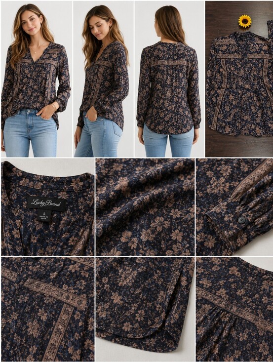 Lucky Brand Tops - LUCKY BRAND LONG SLEEVE TOP